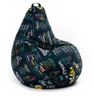Большое яркое кресло-мешок Босс Айскрим