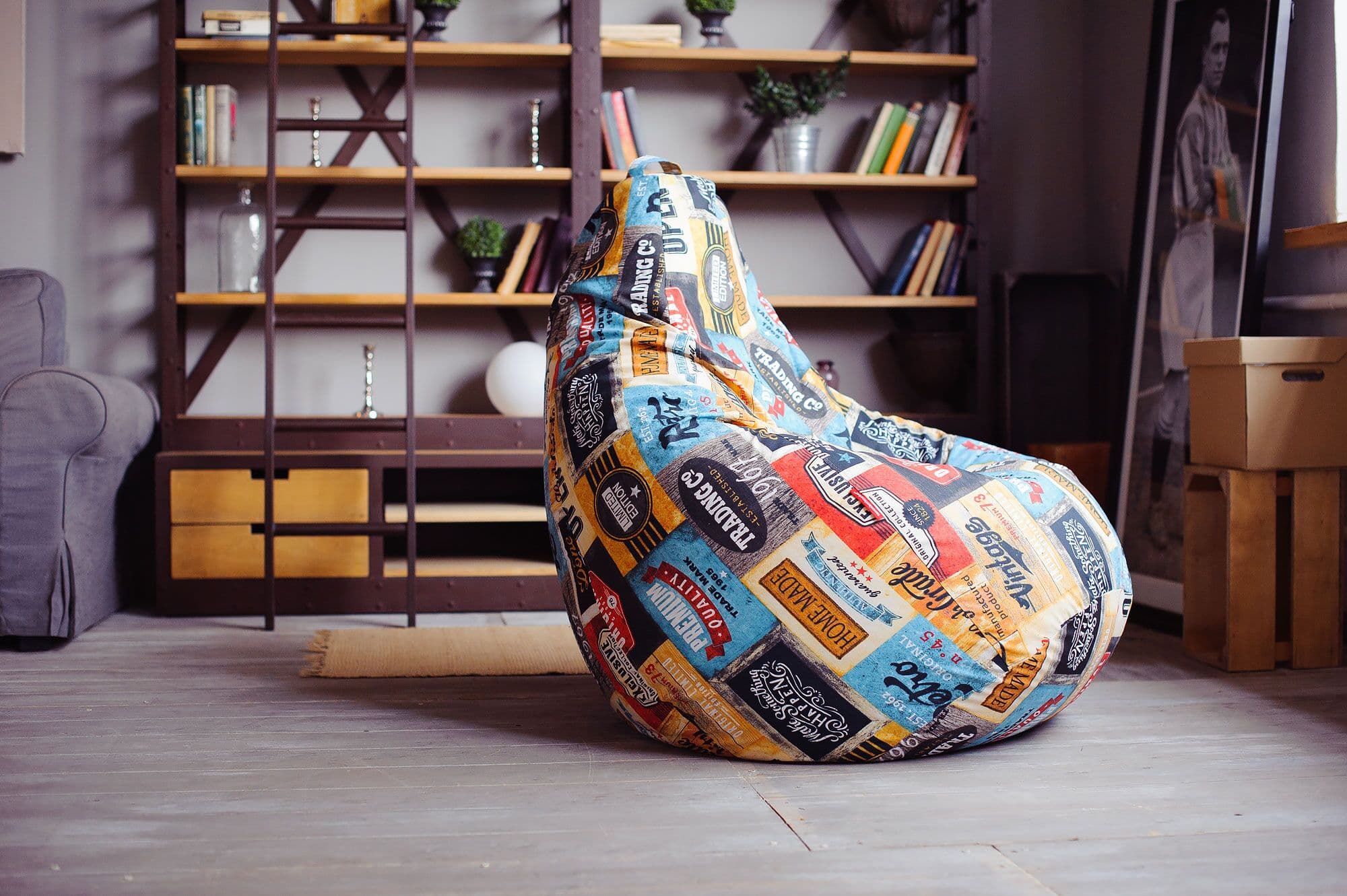 Большое яркое кресло-мешок Босс Техас превью 8