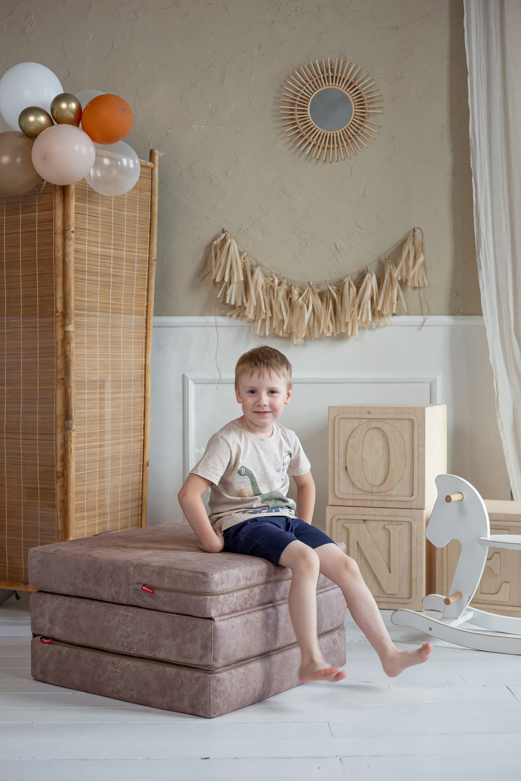 Пуф-кровать LOCO BEIGE превью 7